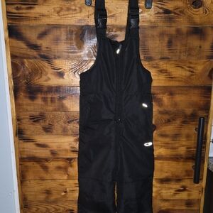 Kids Black Snow Bibs